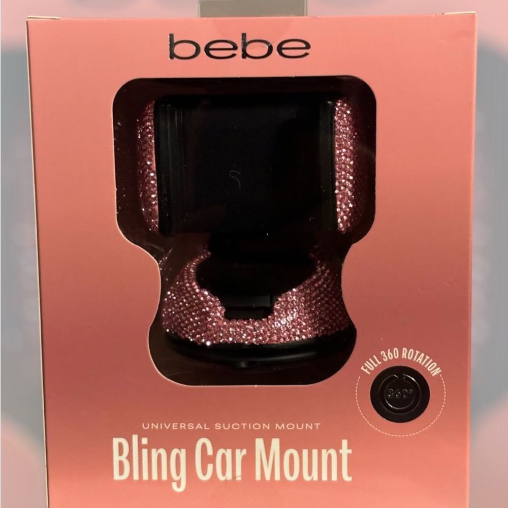 NWT•Bebe Pink Bling Universal Car Mount